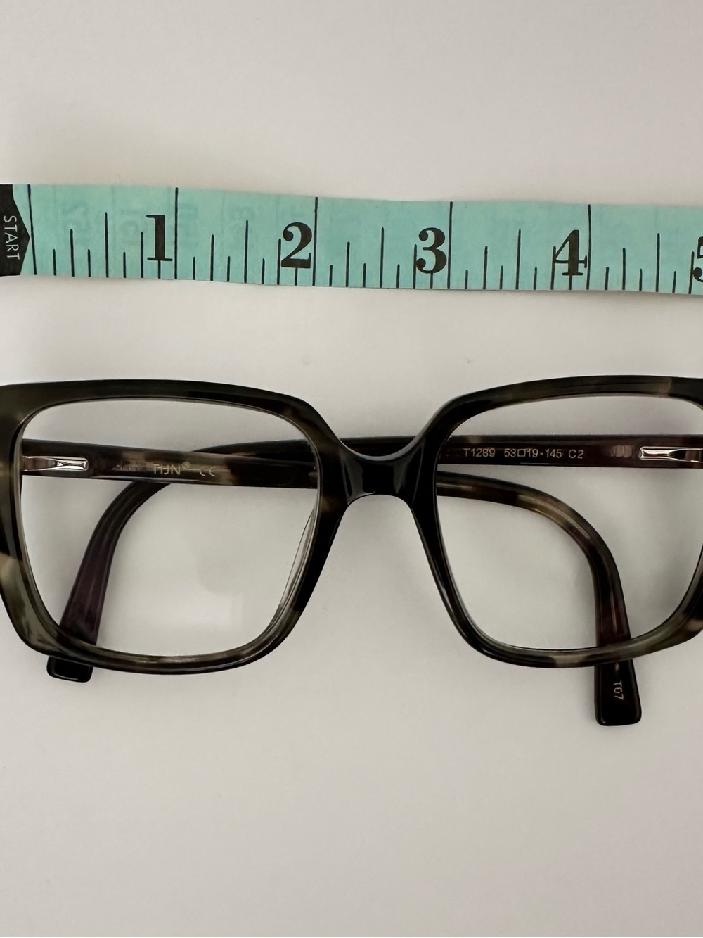 Oversized Tortoiseshell Square Prescription Eyeglass Frames - Translucent Brown - Picture 3 of 4
